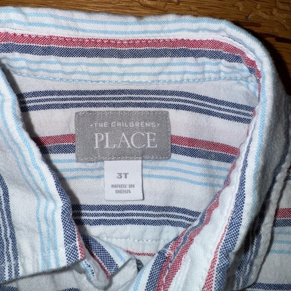 The Children’s Place Casual Button Down Shirt Size 3T - Picture 3 of 3